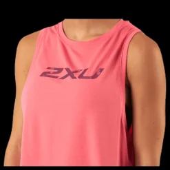 2XU Contender Crop Tank-W Pink Rosa Sale