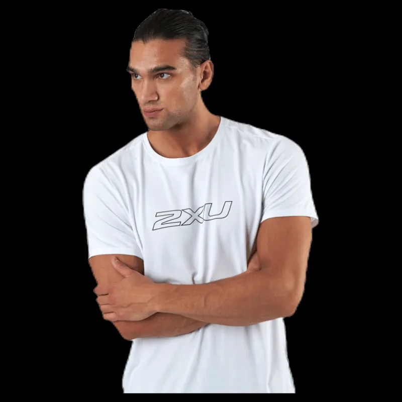 2XU Contender S/S Tee White/Black Vit och Svart Online