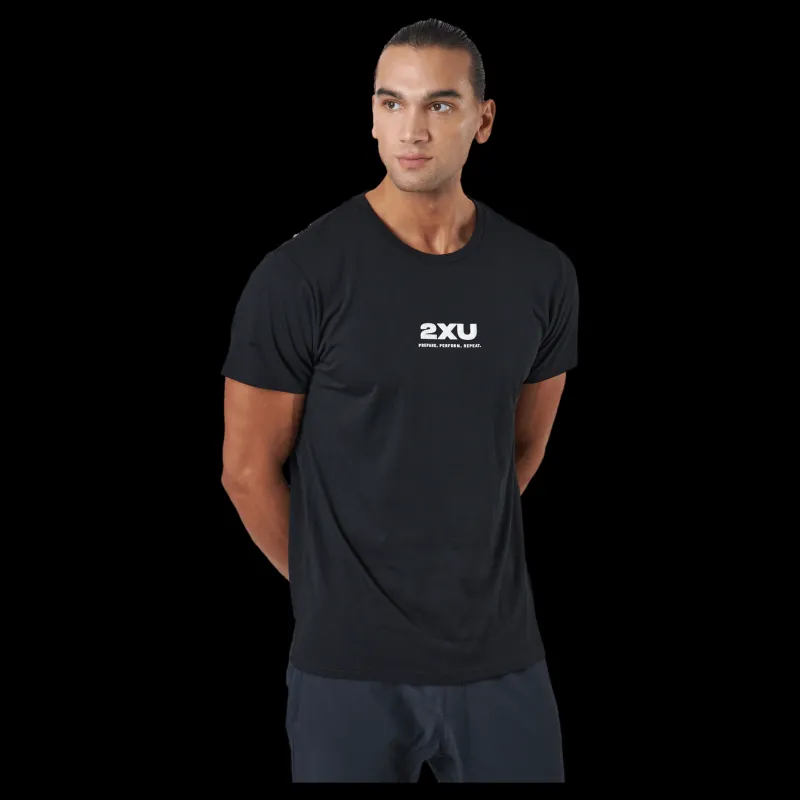 Clearance 2XU Contender Tee Black/nero Svart