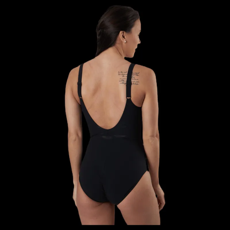 Clearance Speedo ContourLustre Printed Black/Grey Svart och Grå