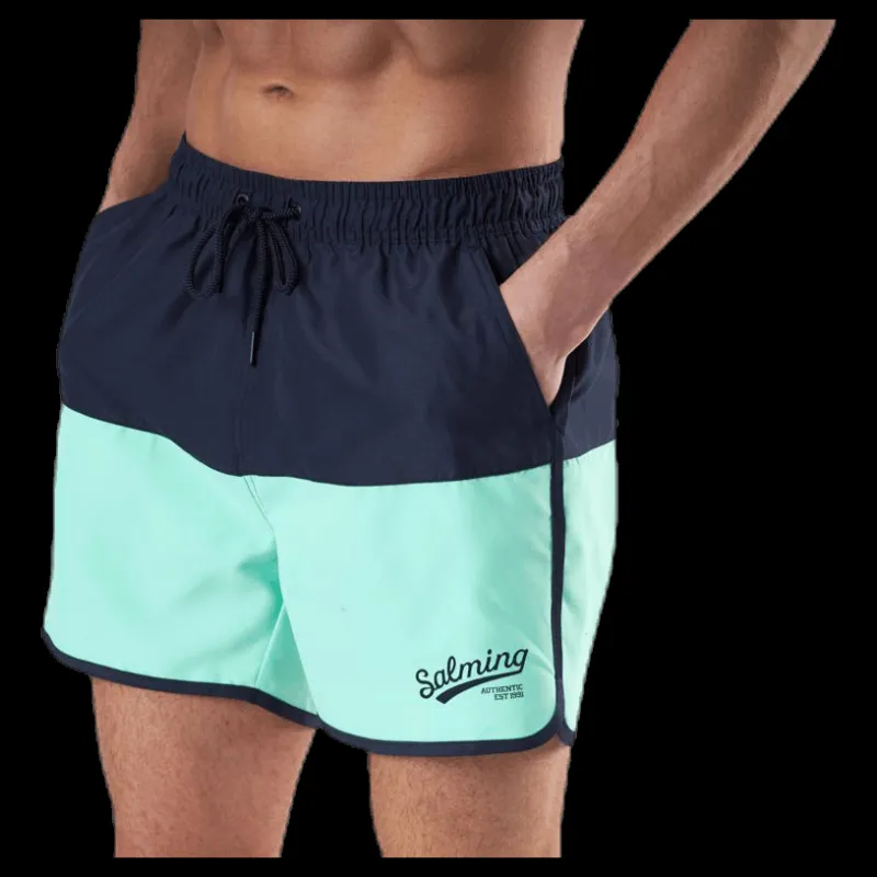 Salming Cooper Original Swimshorts Blue/Green Blå och Grön Best