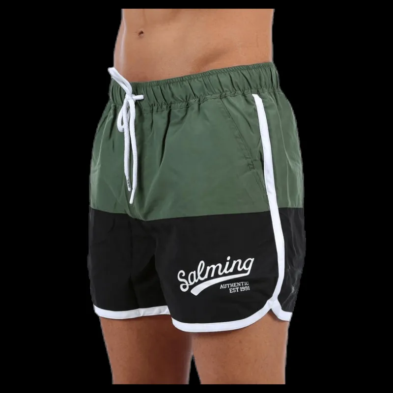 Discount Salming Cooper Original Swimshorts Green/Black Grön och Svart