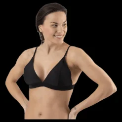 Discount Waikani Beachwear Cora Fixed Triangle Black Svart