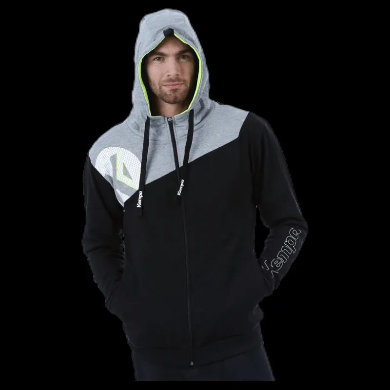 Kempa Core 2.0 Hood Jacket Black/Grey Svart och Grå