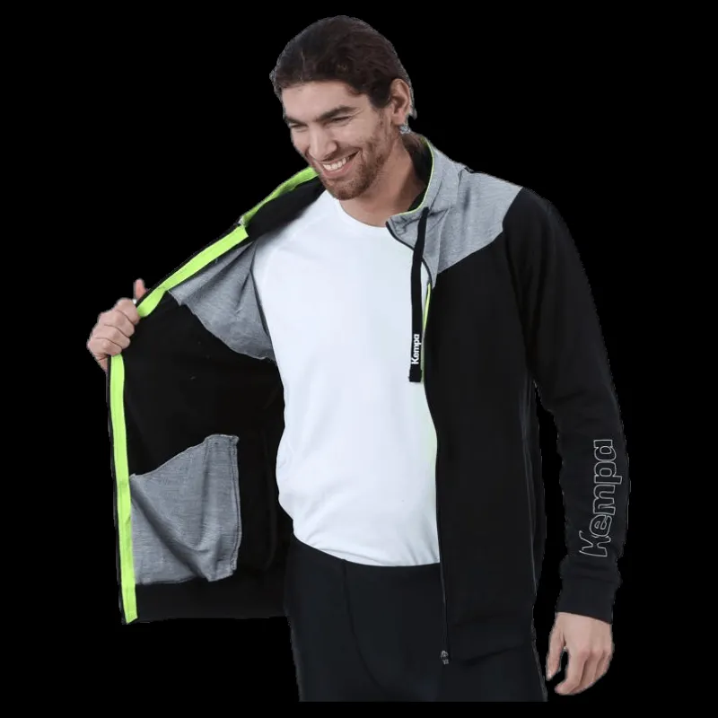 Kempa Core 2.0 Hood Jacket Black/Grey Svart och Grå