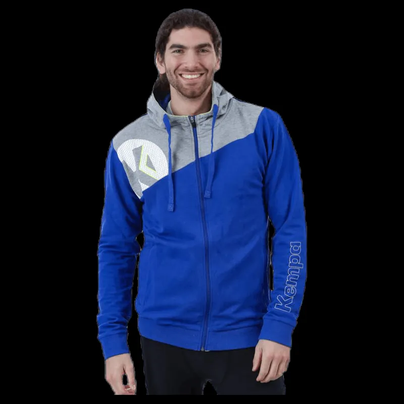 Outlet Kempa Core 2.0 Hood Jacket Blue/Grey Blå och Grå