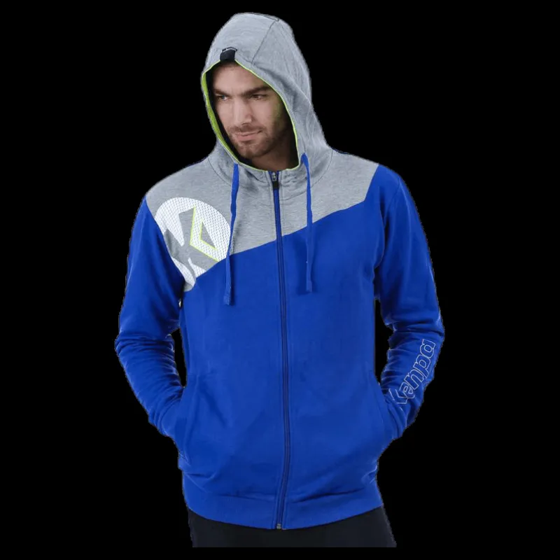 Outlet Kempa Core 2.0 Hood Jacket Blue/Grey Blå och Grå