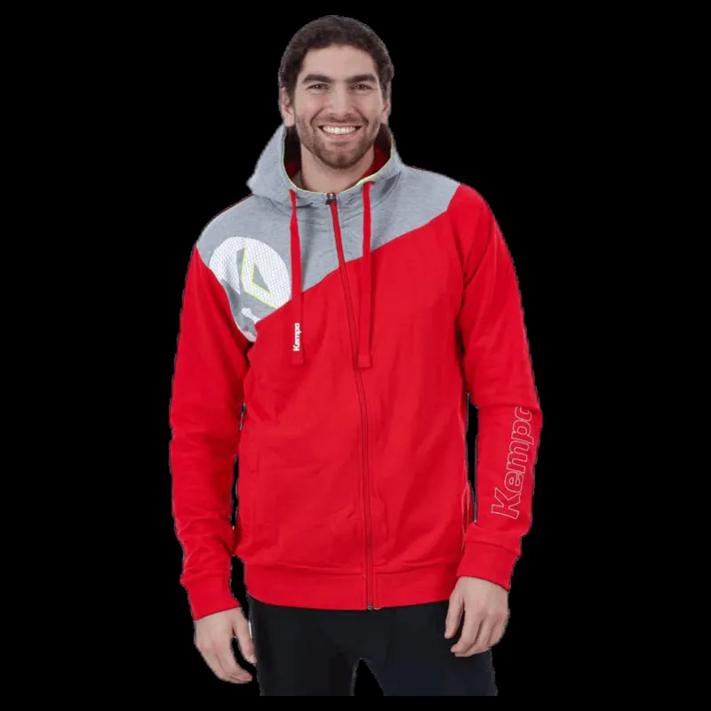 Kempa Core 2.0 Hood Jacket Grey/Red Grå och Röd