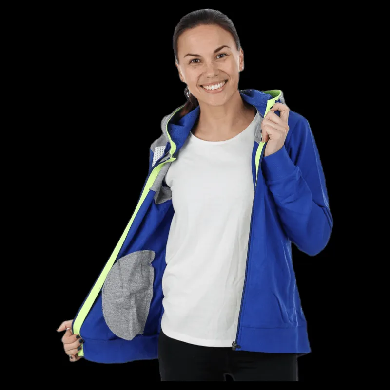 Kempa Core 2.0 Hood Jacket W Blue/Grey Blå och Grå