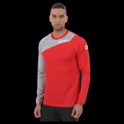 Kempa Core 2.0 Longsleeve Grey/Red Grå och Röd Sale