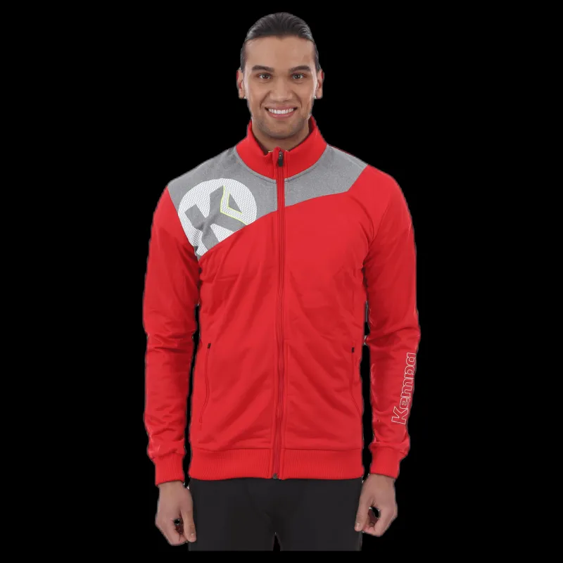 Best Kempa Core 2.0 Poly Jacket Grey/Red Grå och Röd
