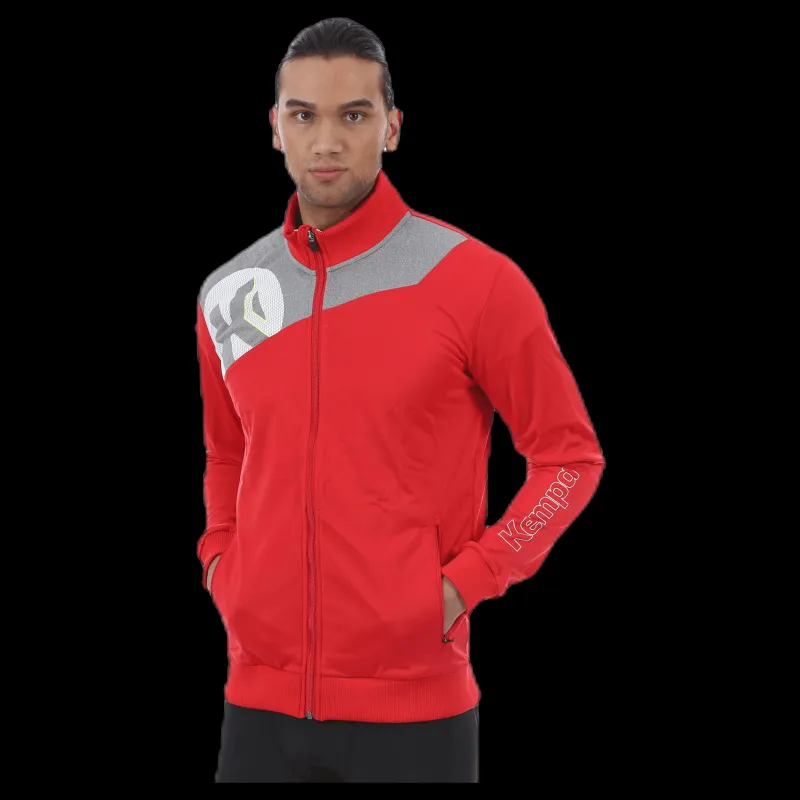 Best Kempa Core 2.0 Poly Jacket Grey/Red Grå och Röd