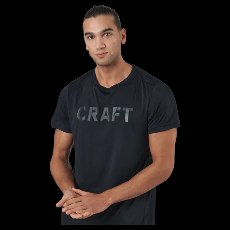 Online Craft Core Charge Ss Tee M Black Svart