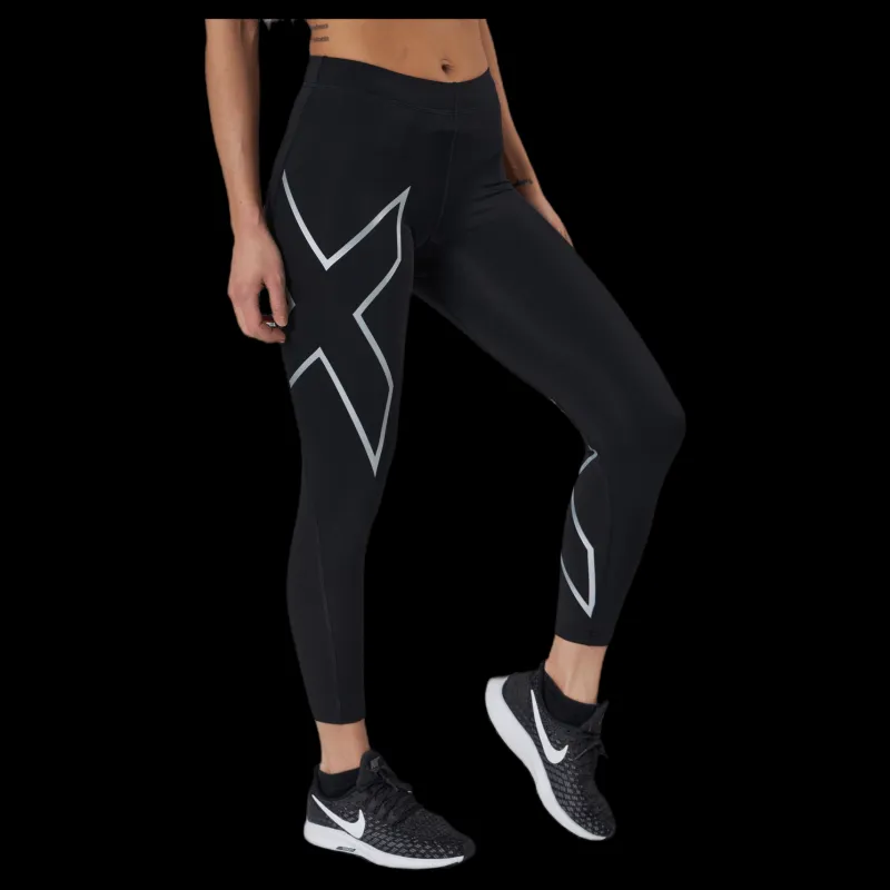 New 2XU Core Compression 7/8 Tight Black/Silver Svart och Silver