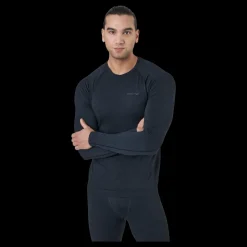 Hot Craft Core Dry Active Comfort Ls M Black Blå