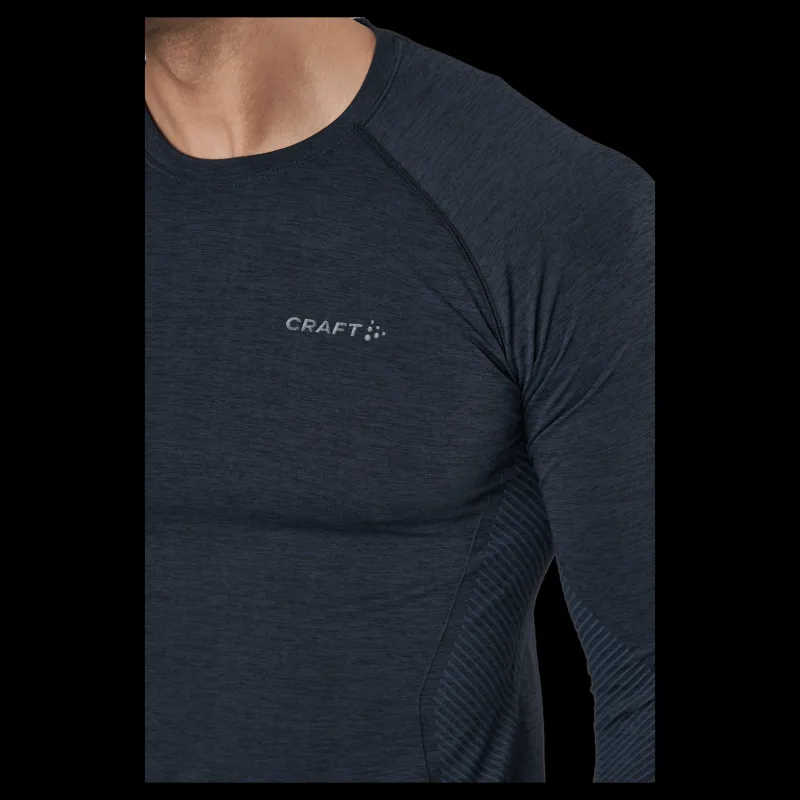 Hot Craft Core Dry Active Comfort Ls M Black Blå