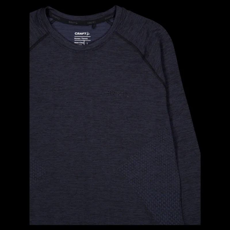 Discount Craft Core Dry Active Comfort Ls W Black Blå