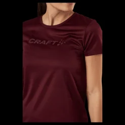 Craft Core Essence SS Mesh Tee Red Röd Outlet