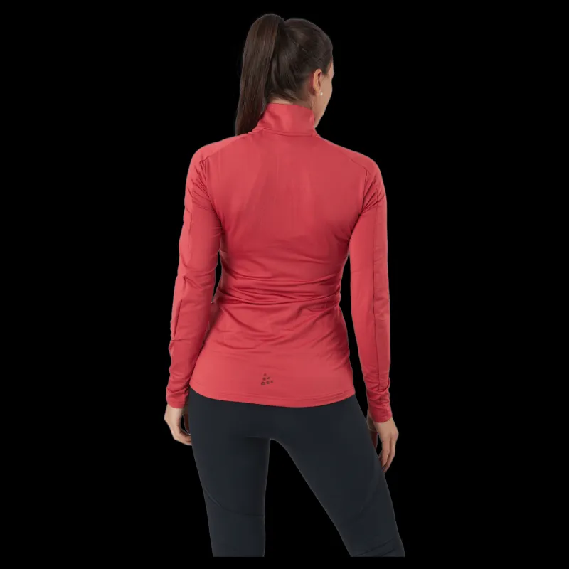 Craft Core Gain Midlayer W Rose Röd Outlet