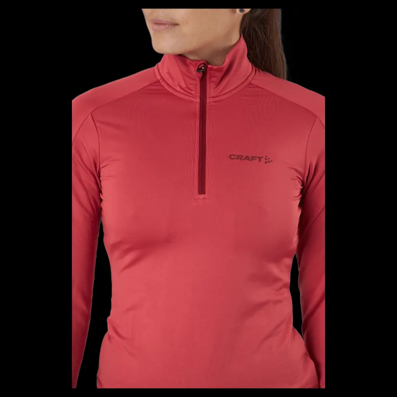 Craft Core Gain Midlayer W Rose Röd Outlet