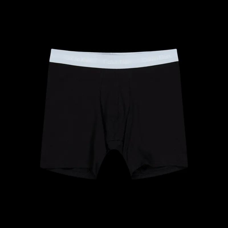 Calvin Klein Cotton Stretch Boxer Brief 3pk Black Svart Discount