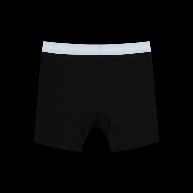 Calvin Klein Cotton Stretch Boxer Brief 3pk Black Svart Discount