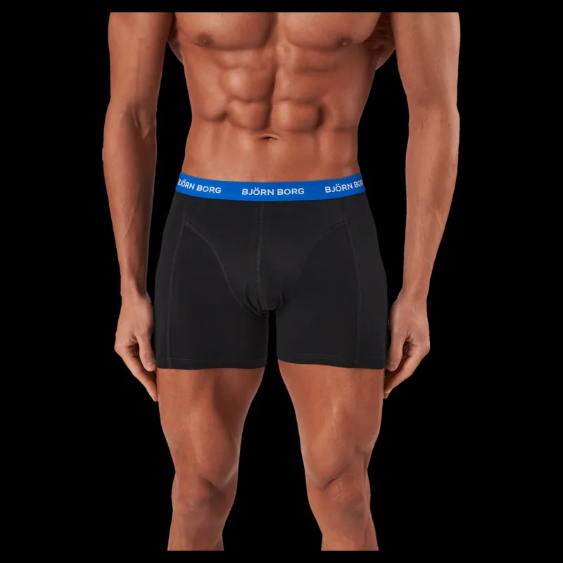 New Björn Borg Cotton Stretch Boxer 5p Multipack 3 Svart