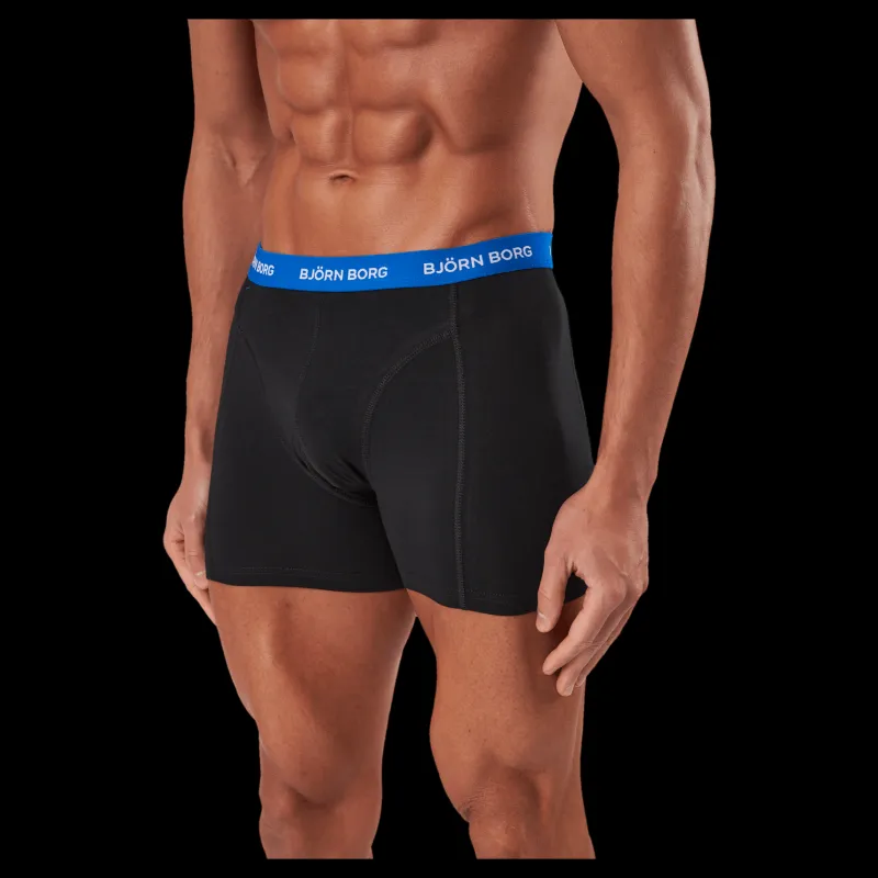 New Björn Borg Cotton Stretch Boxer 5p Multipack 3 Svart