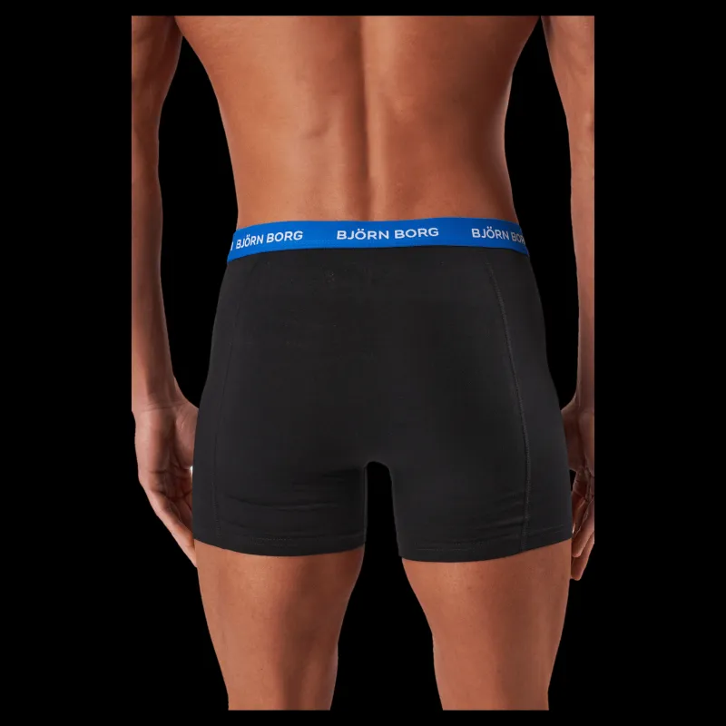 New Björn Borg Cotton Stretch Boxer 5p Multipack 3 Svart