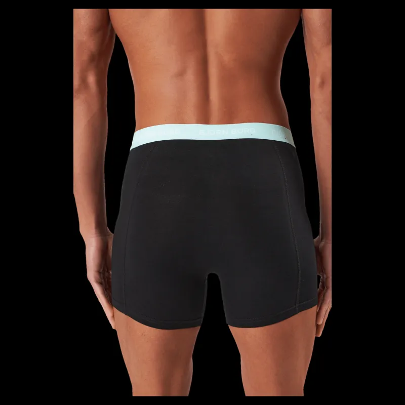 New Björn Borg Cotton Stretch Boxer 5p Multipack 3 Svart