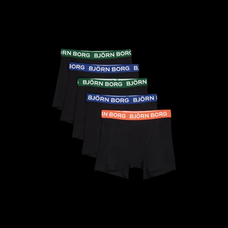 Discount Björn Borg Cotton Stretch Boxer 5p Multipack 4 Svart