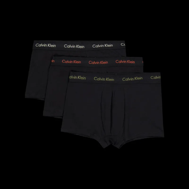 Calvin Klein Cotton Stretch Low Rise Trunk Multi Svart