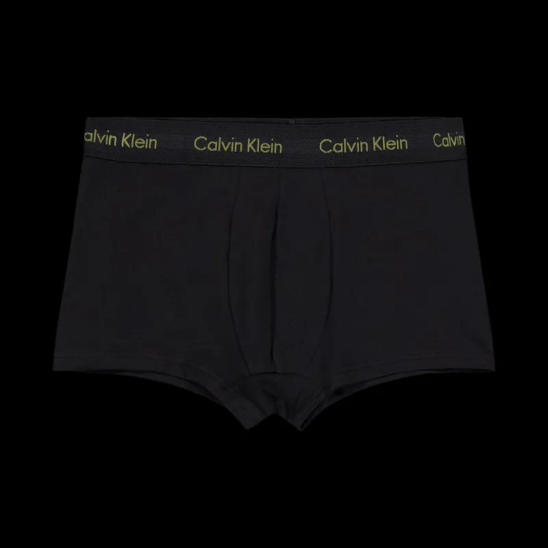 Calvin Klein Cotton Stretch Low Rise Trunk Multi Svart