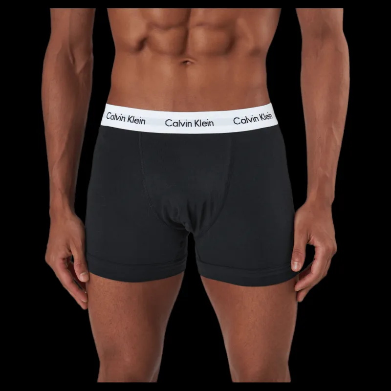 Online Calvin Klein Cotton Stretch Trunk 3Pk Svart