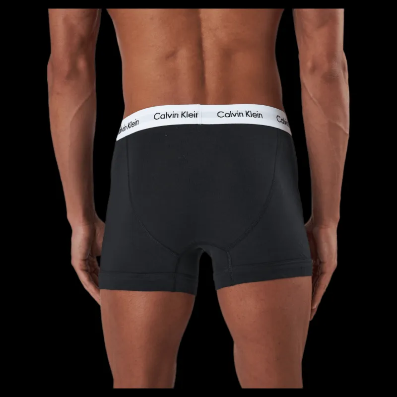 Online Calvin Klein Cotton Stretch Trunk 3Pk Svart