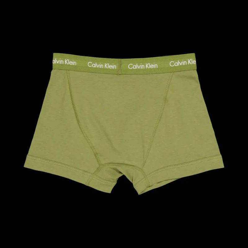 Calvin Klein Cotton Stretch Trunk 3pk Multi Grön Discount
