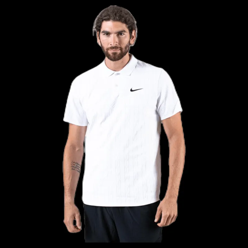 Nike Court ADV Polo White/Black Vit