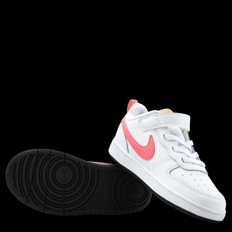 Clearance Nike Court Borough Low TD Pink/White Vit