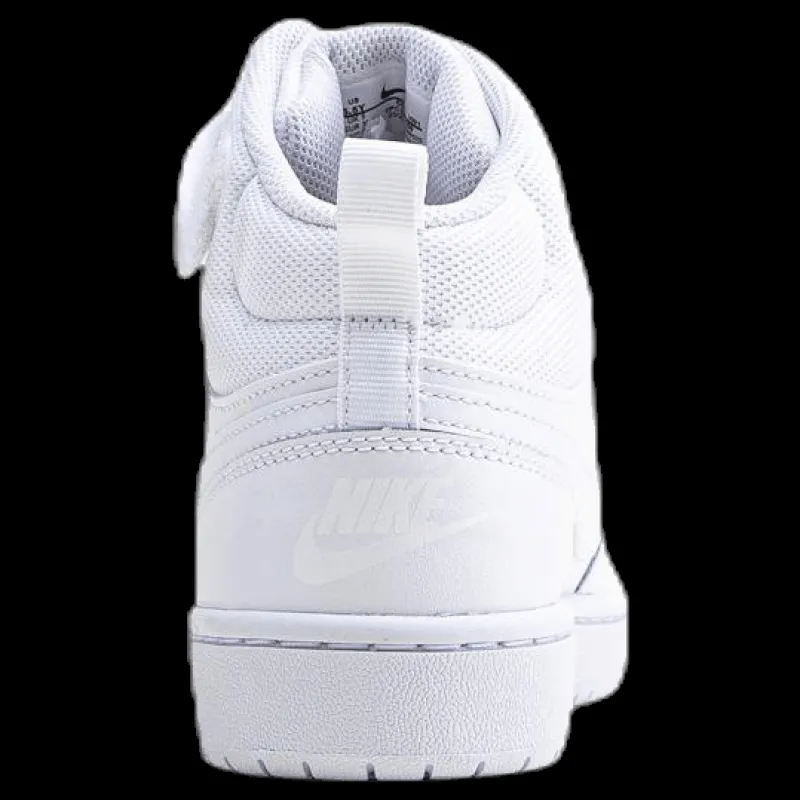 Nike Court Borough Mid 2 Big Kids' Shoes WHITE/WHITE-WHITE Vit