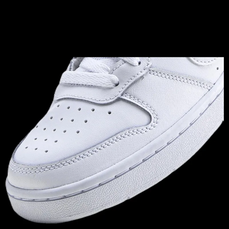 Nike Court Borough Mid 2 Big Kids' Shoes WHITE/WHITE-WHITE Vit