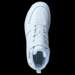 Nike Court Borough Mid 2 Little Kids' Shoes WHITE/WHITE-WHITE Vit Discount