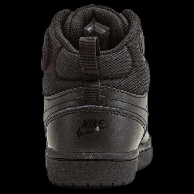 Nike Court Borough Mid 2 Little Kids' Shoes BLACK/BLACK-BLACK Svart Clearance