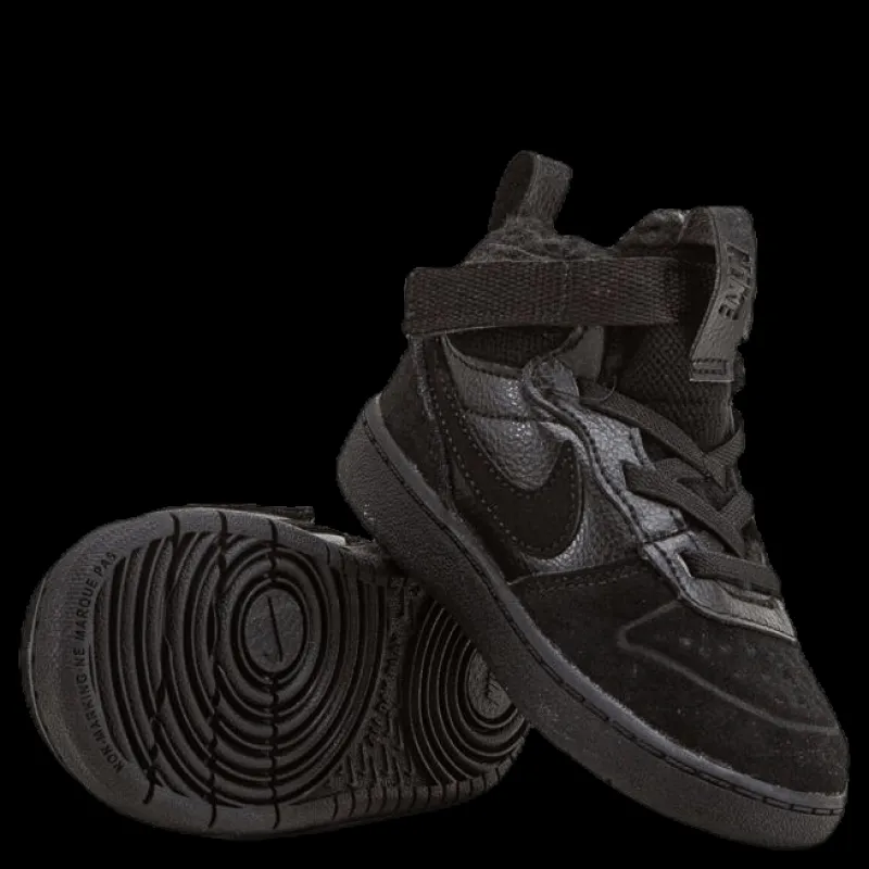 Clearance Nike Court Borough Mid Winterized TD Kids Black Svart