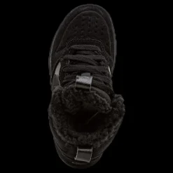 Nike Court Borough Mid Winterized PS Little kids Black Svart Clearance