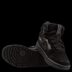 Nike Court Borough Mid Winterized PS Little kids Black Svart Clearance