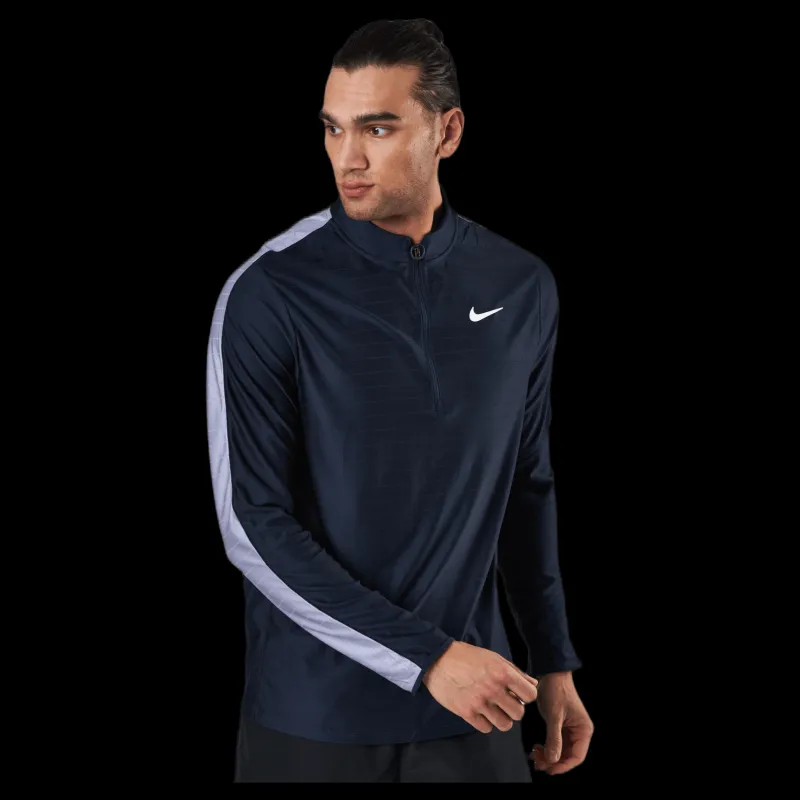 Clearance Nike Court Breathe Advantage Top Blue/White Blå