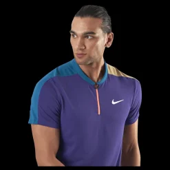 Best Nike Court Breathe Slam Polo Purple/Green Lila