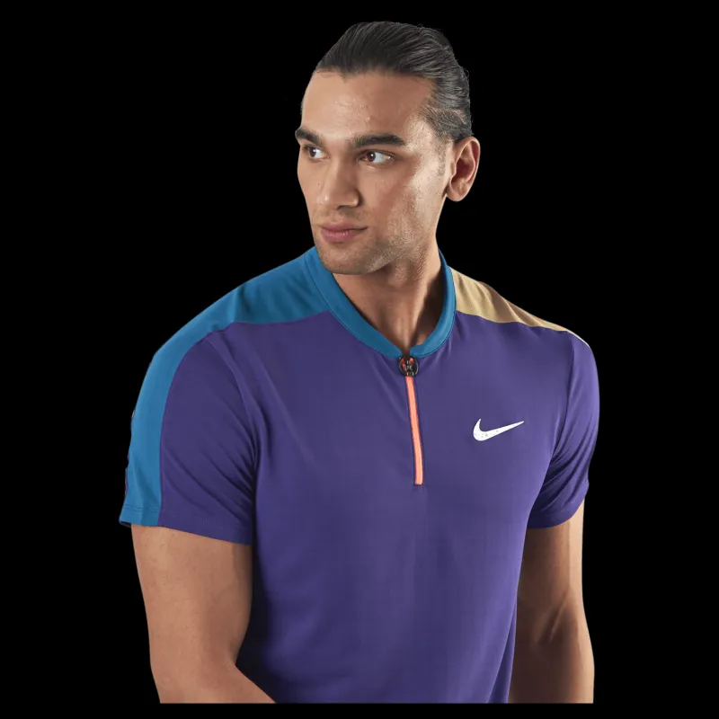 Best Nike Court Breathe Slam Polo Purple/Green Lila