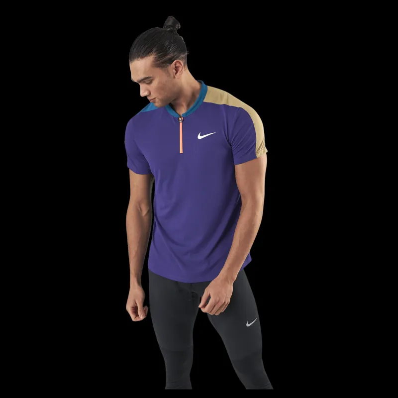Best Nike Court Breathe Slam Polo Purple/Green Lila
