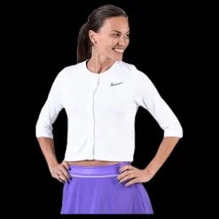 Discount Nike Court Cardigan White/Black Vit